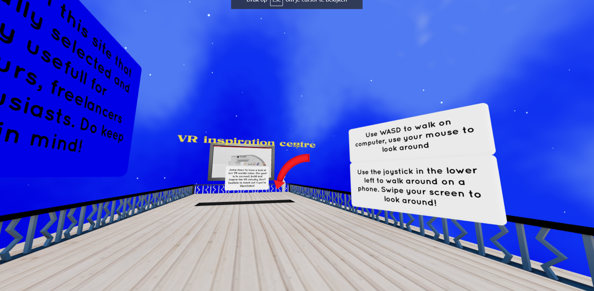Centro de inspiración VR - Un mundo de realidad virtual que muestra diferentes proyectos de realidad virtual media 2