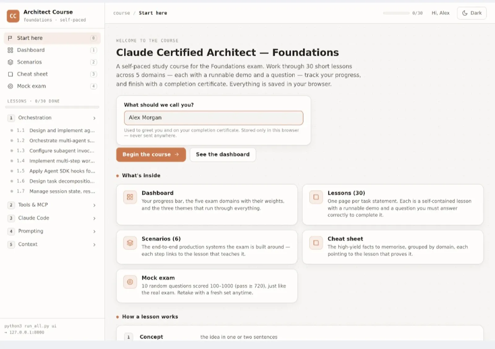 Claude Certified Architect — Prep Course screenshot 2