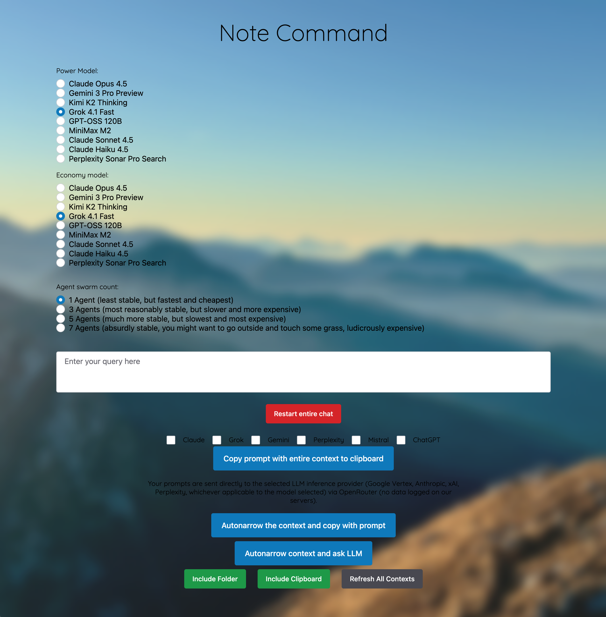 Note Command - Main product screenshot demonstrating key features and user interface