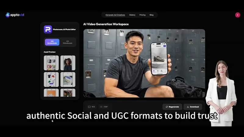 apptovid.com screenshot 1 (video preview)