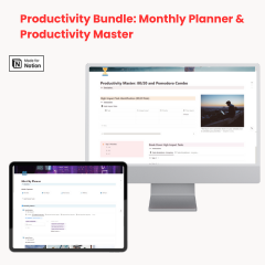 Monthly Planner & Productivity Master