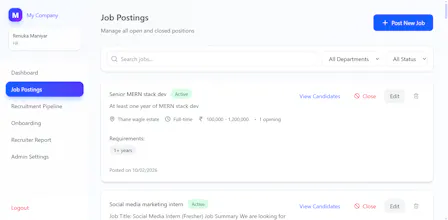 Recruitment Module gallery image