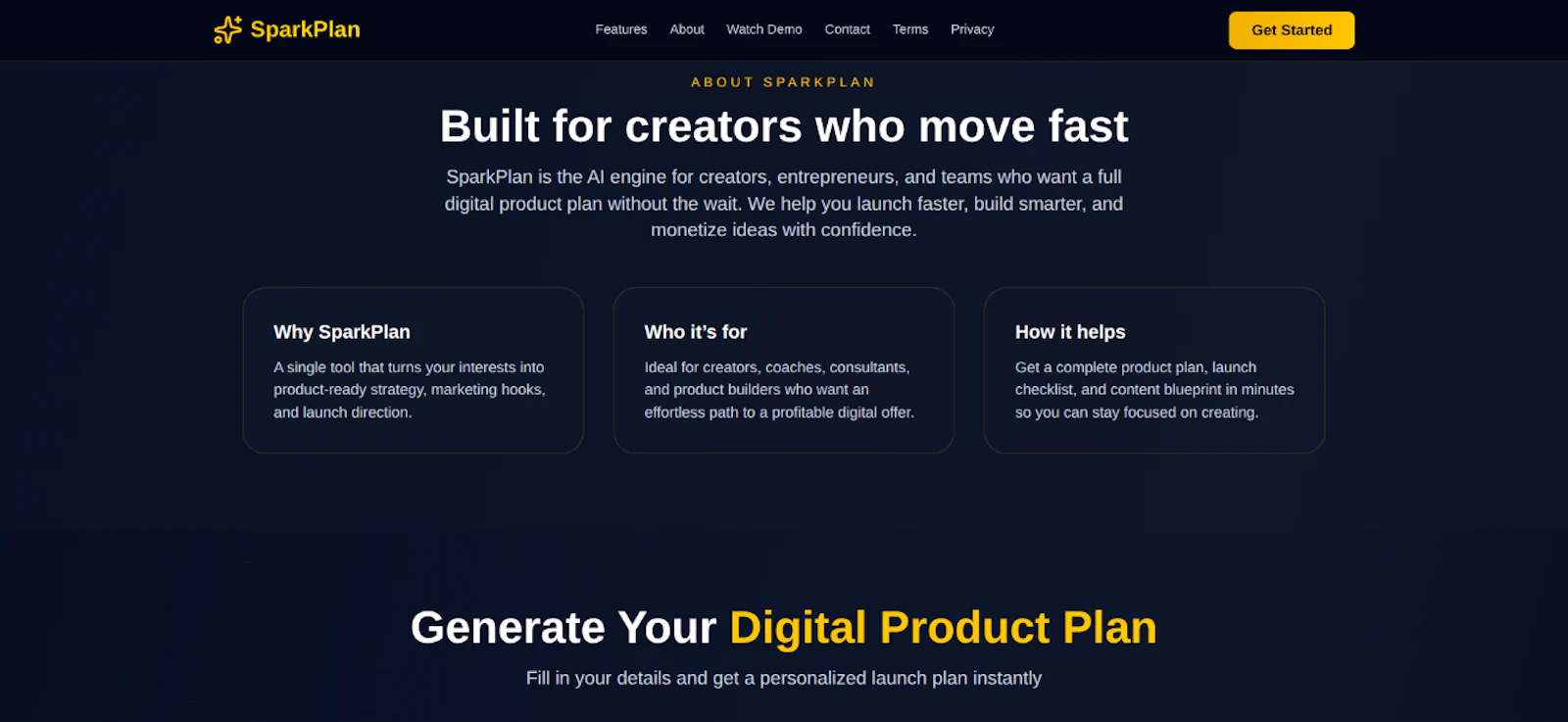 SparkPlan screenshot 2