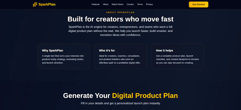 SparkPlan screenshot 2