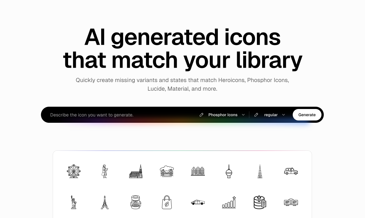 VibeIcons - prompt icons that fit your library media 1