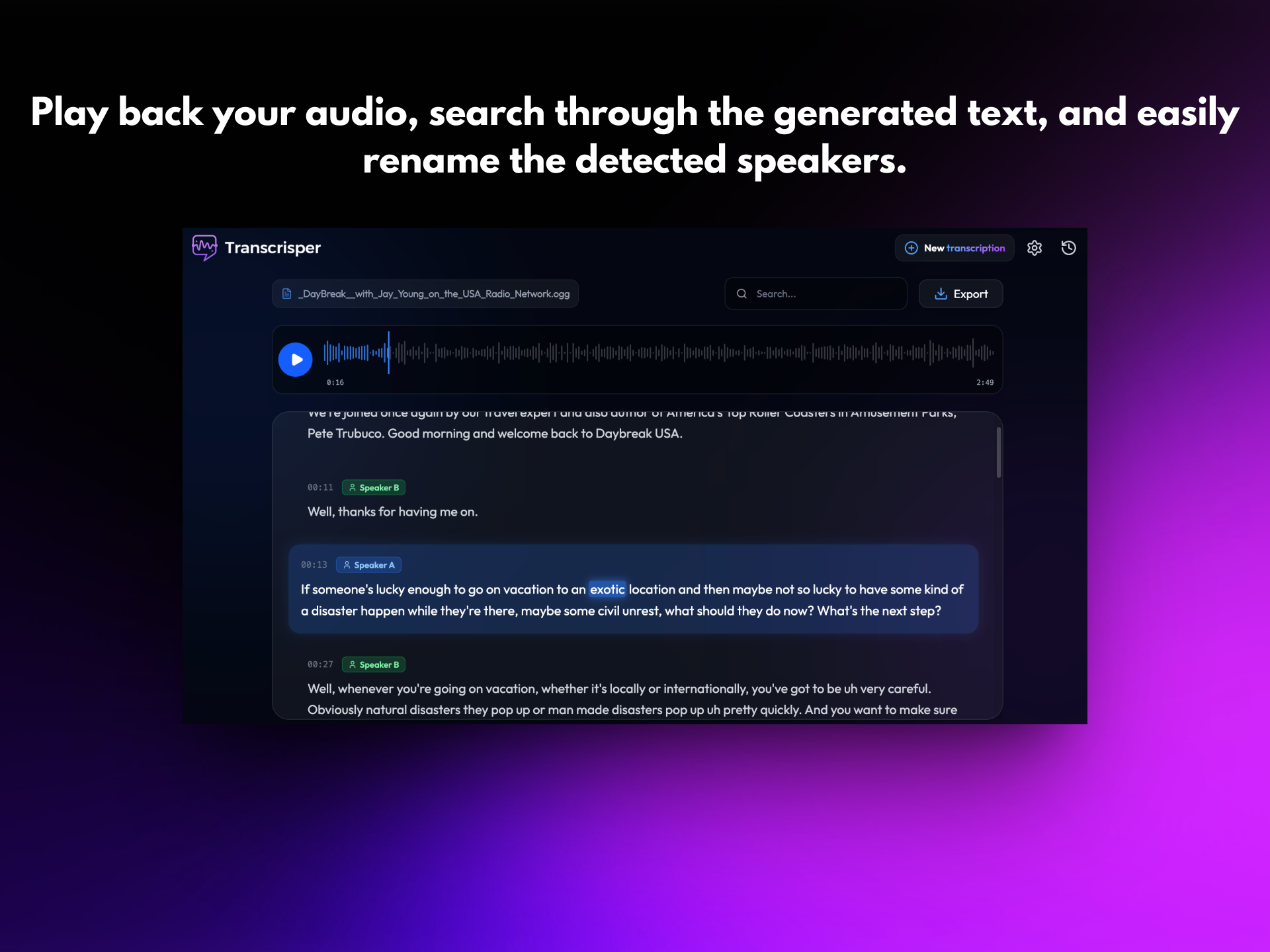 Transcrisper media 2