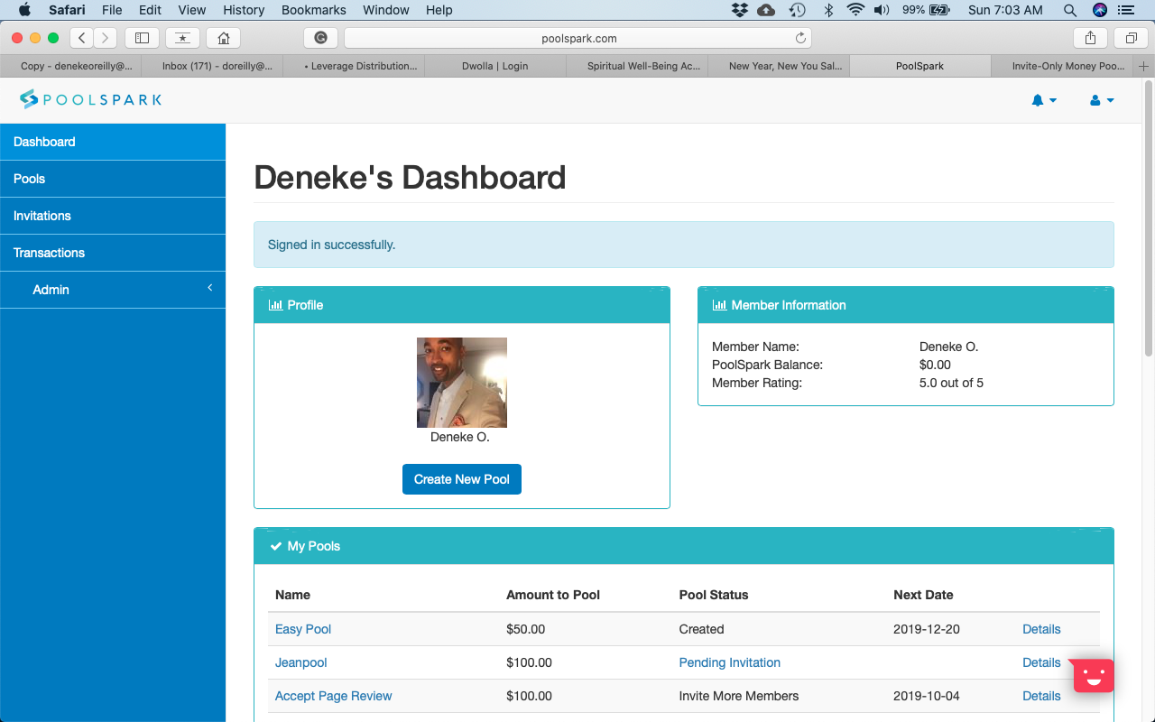 PoolSpark Rotating Money Pools gallery image