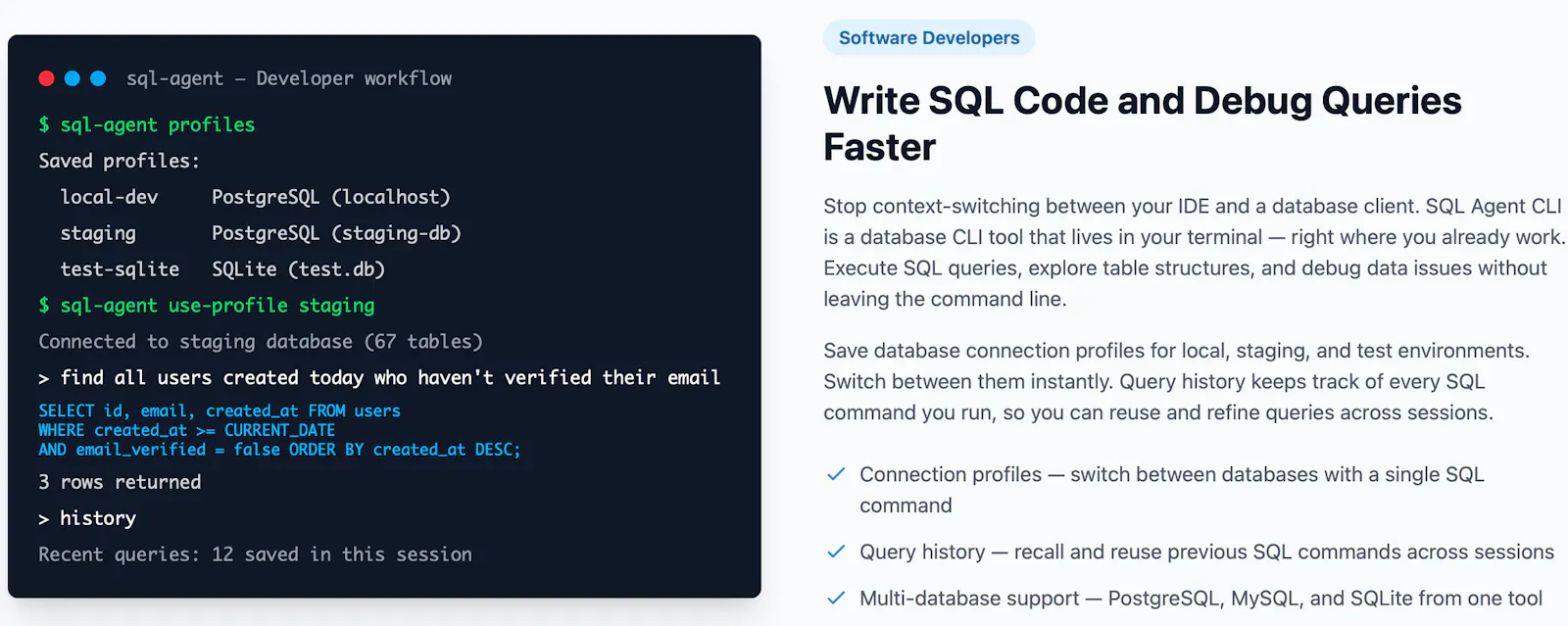 SQL Agent screenshot 3