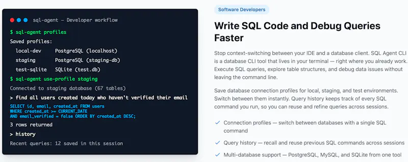 SQL Agent screenshot 3