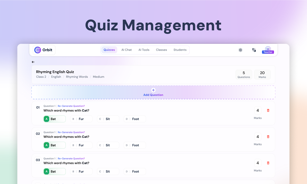 Orbit - AI Powered Quizzing Platform media 2