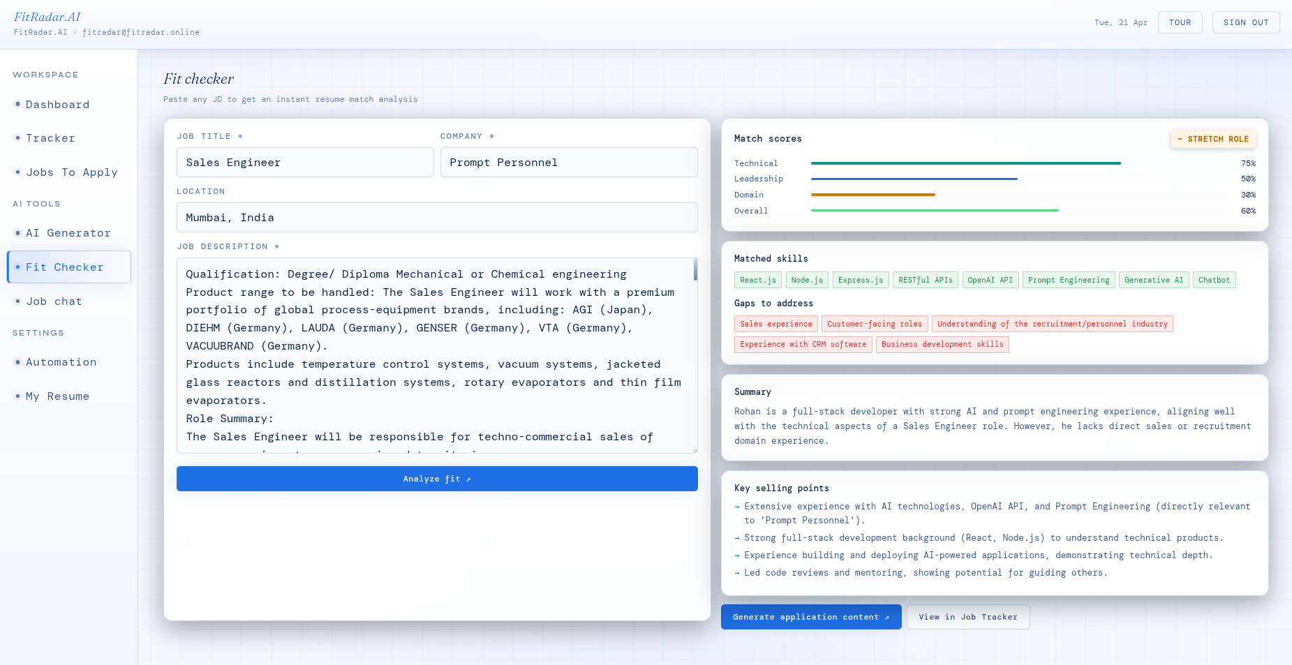FitRadar gallery image