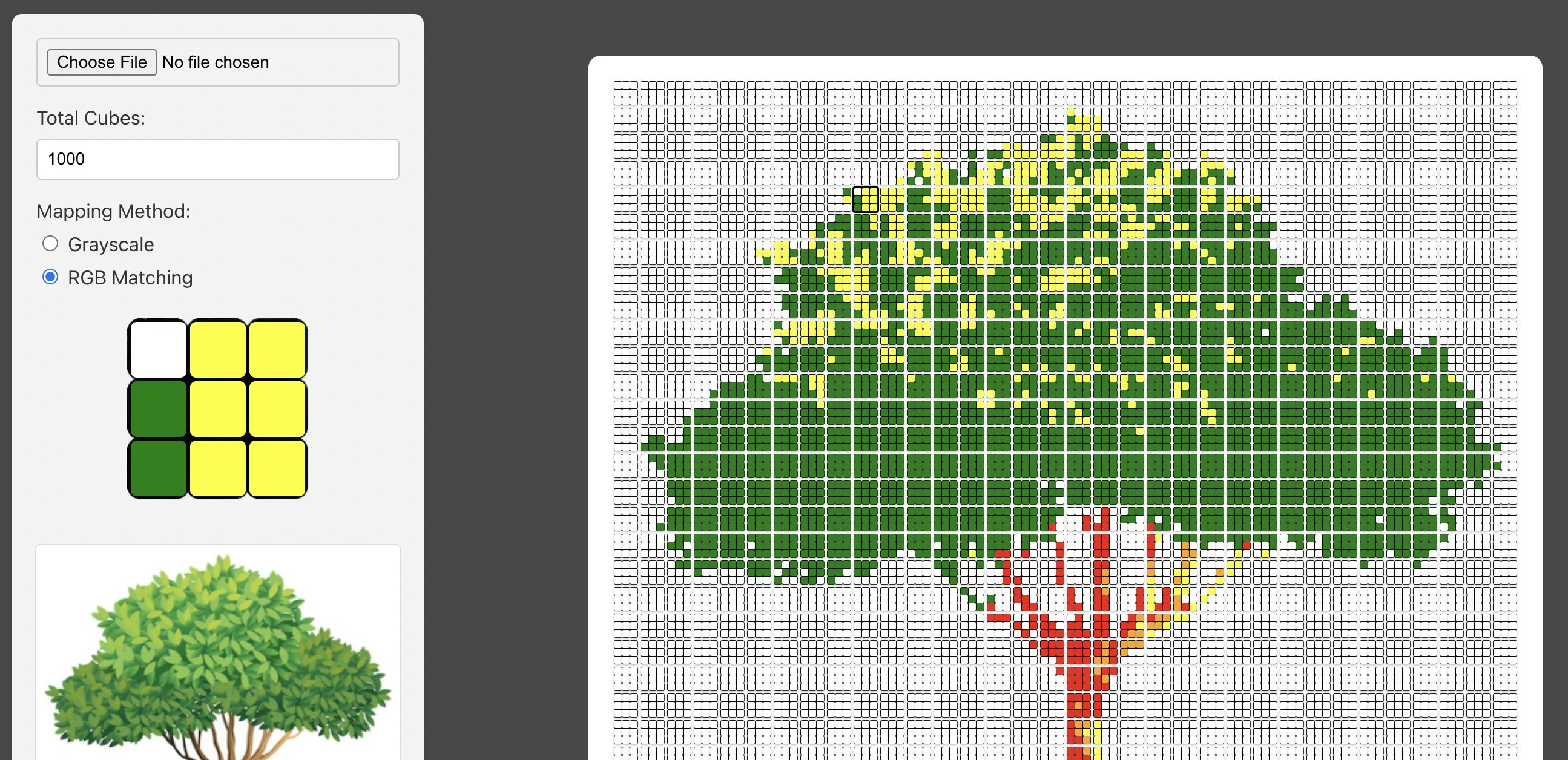 Rubik 's Cube Mosaic Generator - 모든 사진에서 Rubik의 큐브 모자이크를 만듭니다! 미디어 3