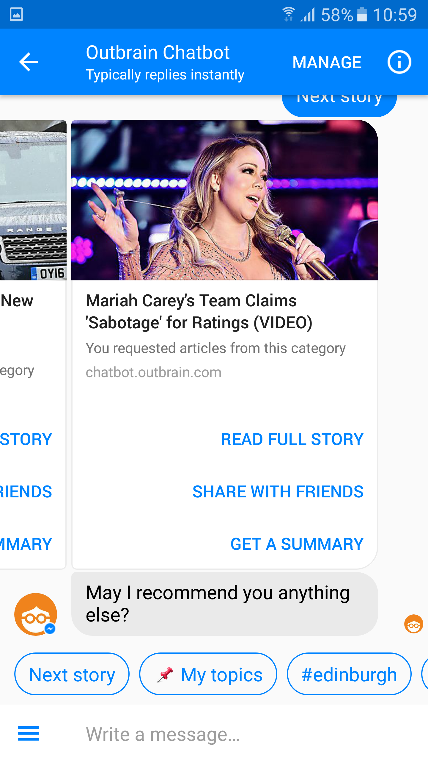 Outbrain News Bot gallery image