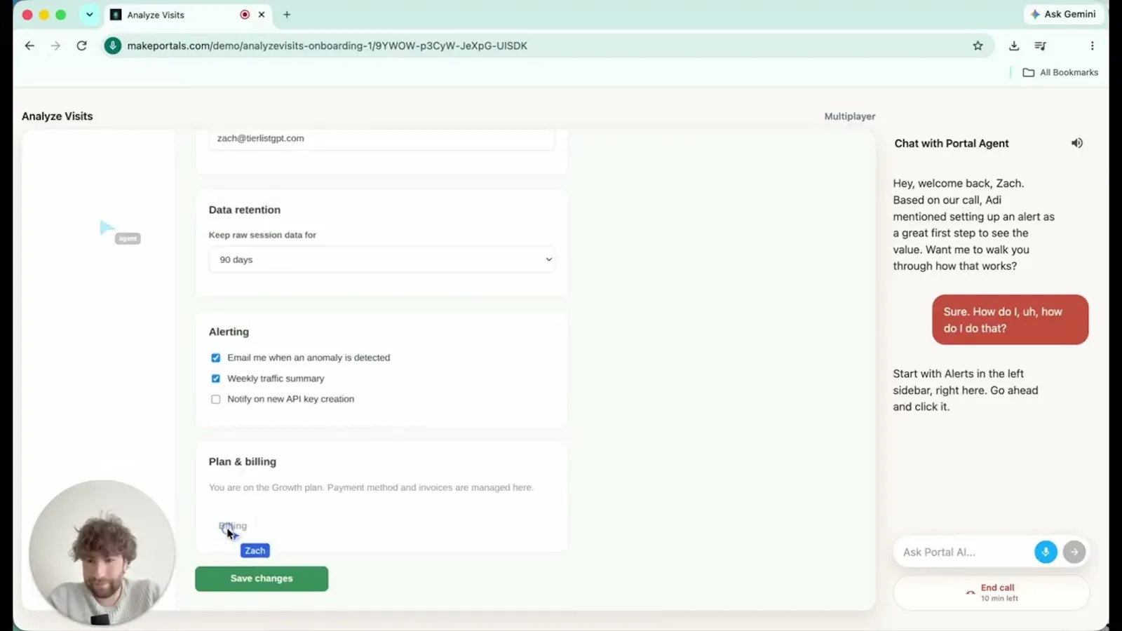 Portal screenshot 1 (video preview)