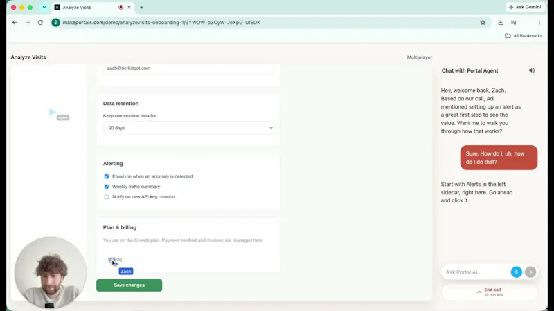 Portal screenshot 1 (video preview)