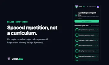 Unrot.dev - Duolingo for devs gallery image