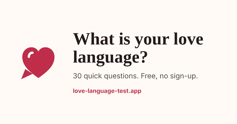 Love Language Test screenshot 1