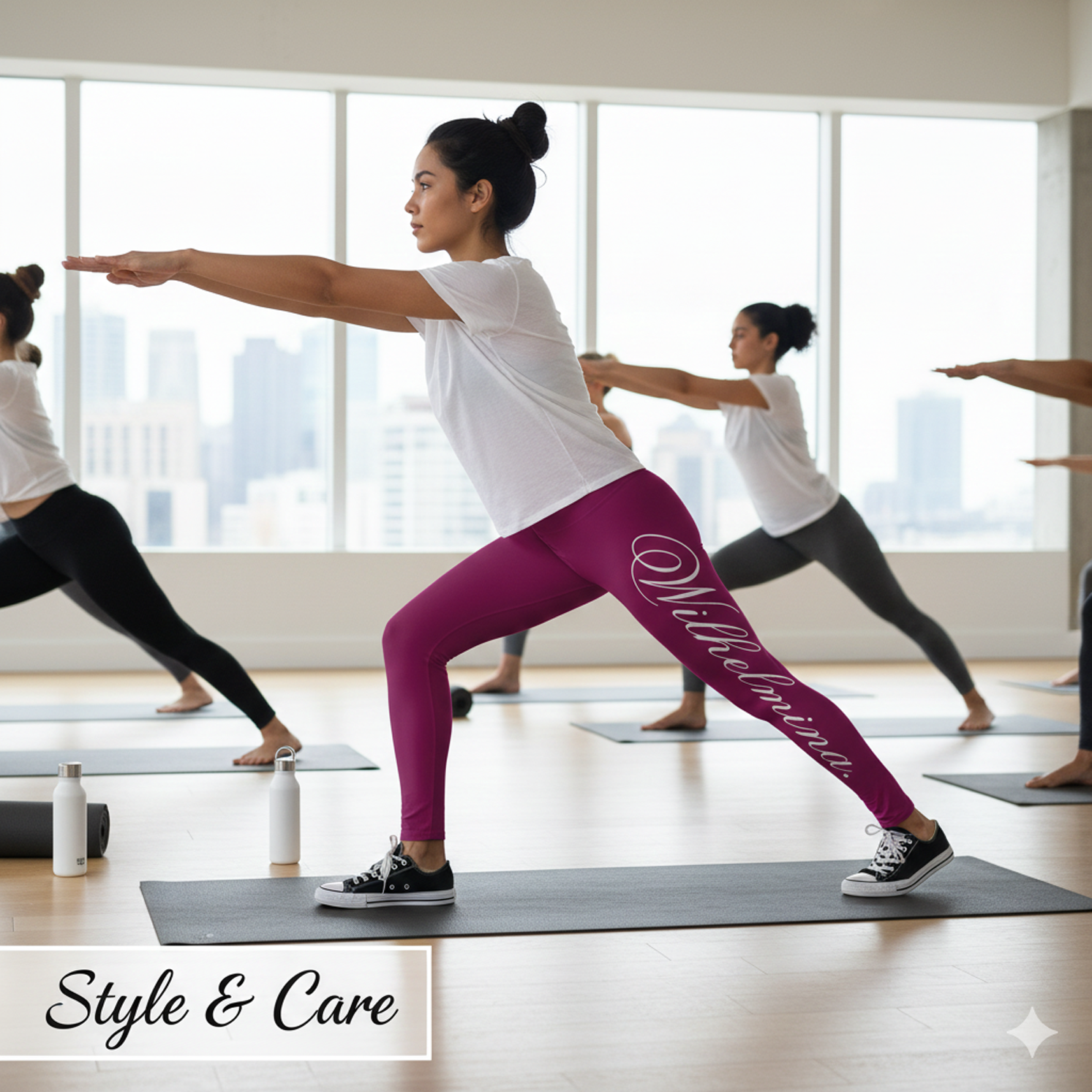Design your own name on capri leggings gallery image