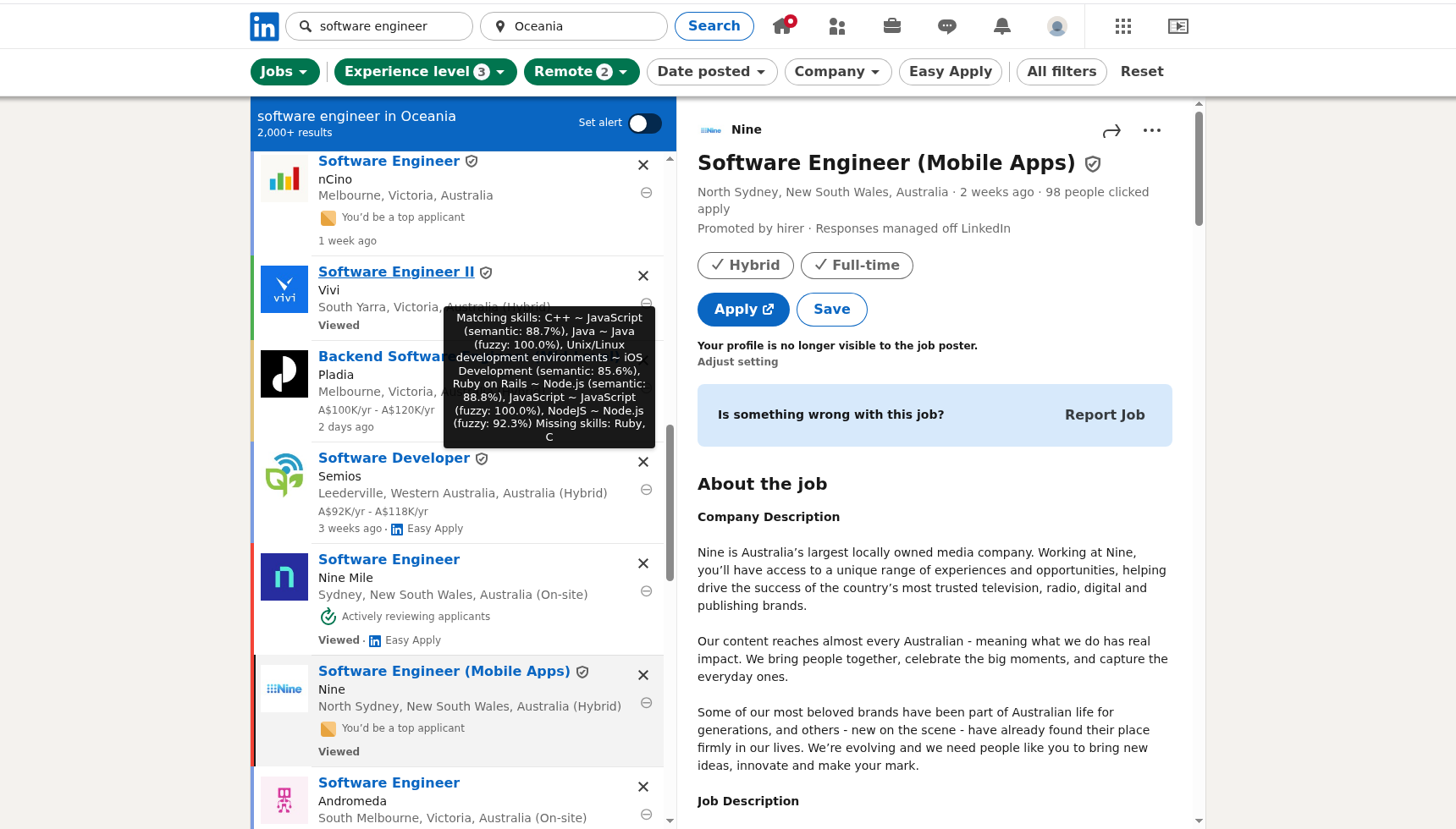 وسائط من السحب - مساعد البحث عن الوظائف ومساعد التطبيقات في LinkedIn AI 2