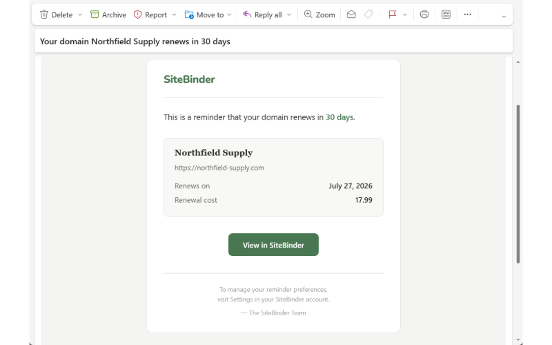 SiteBinder gallery image