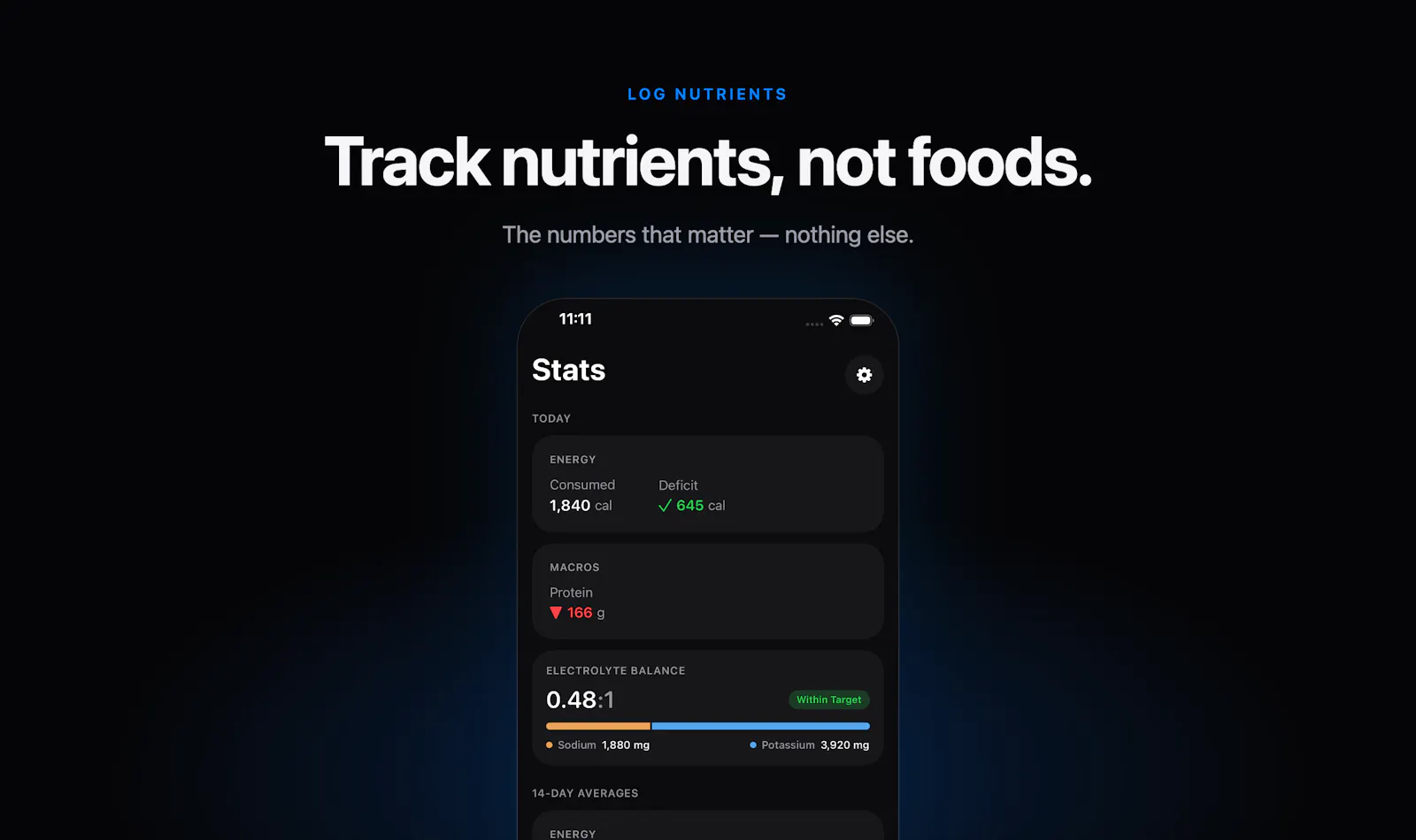 Log Nutrients screenshot 2
