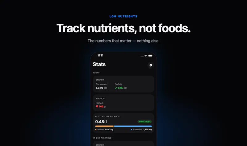 Log Nutrients screenshot 2
