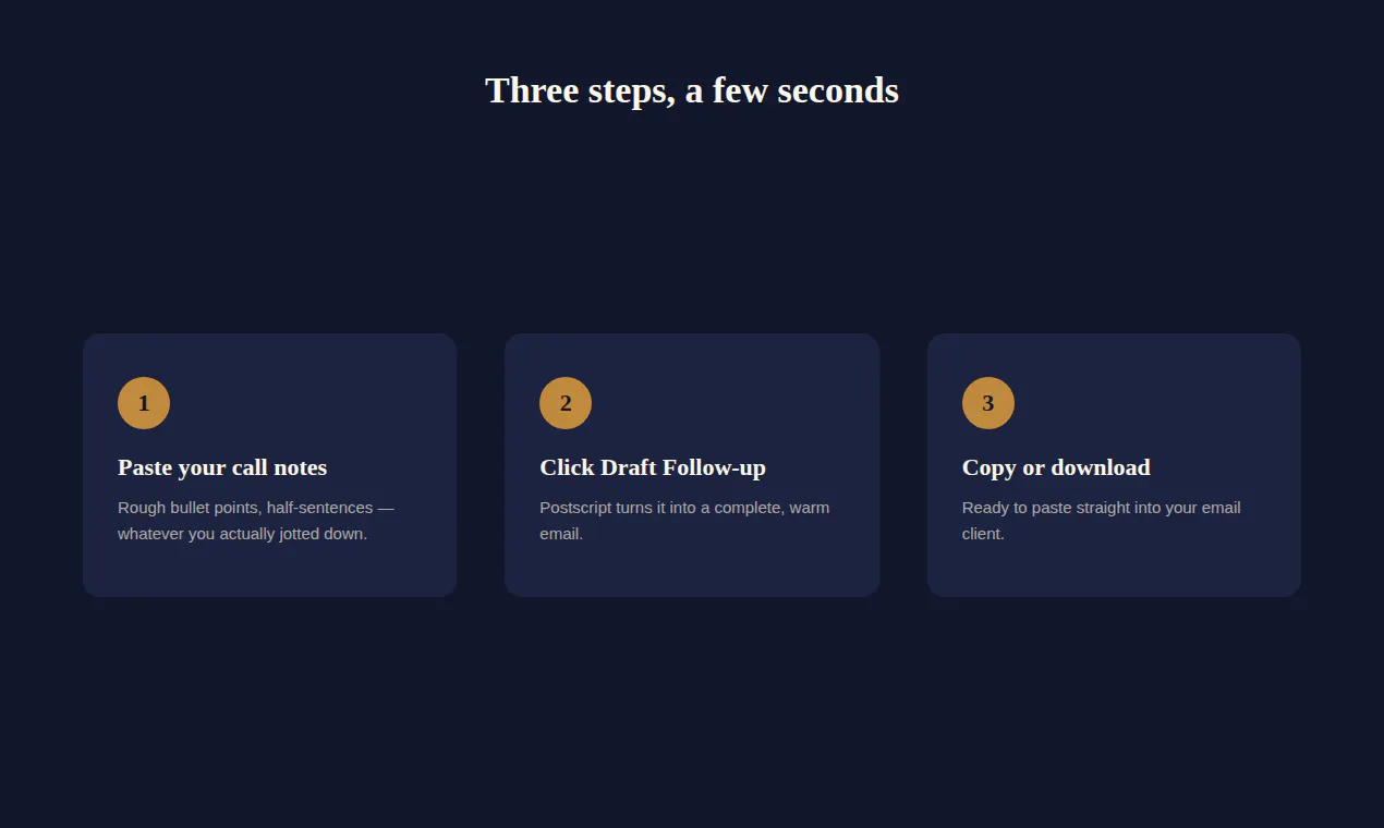 Postscript — Follow-Up Emails  gallery image