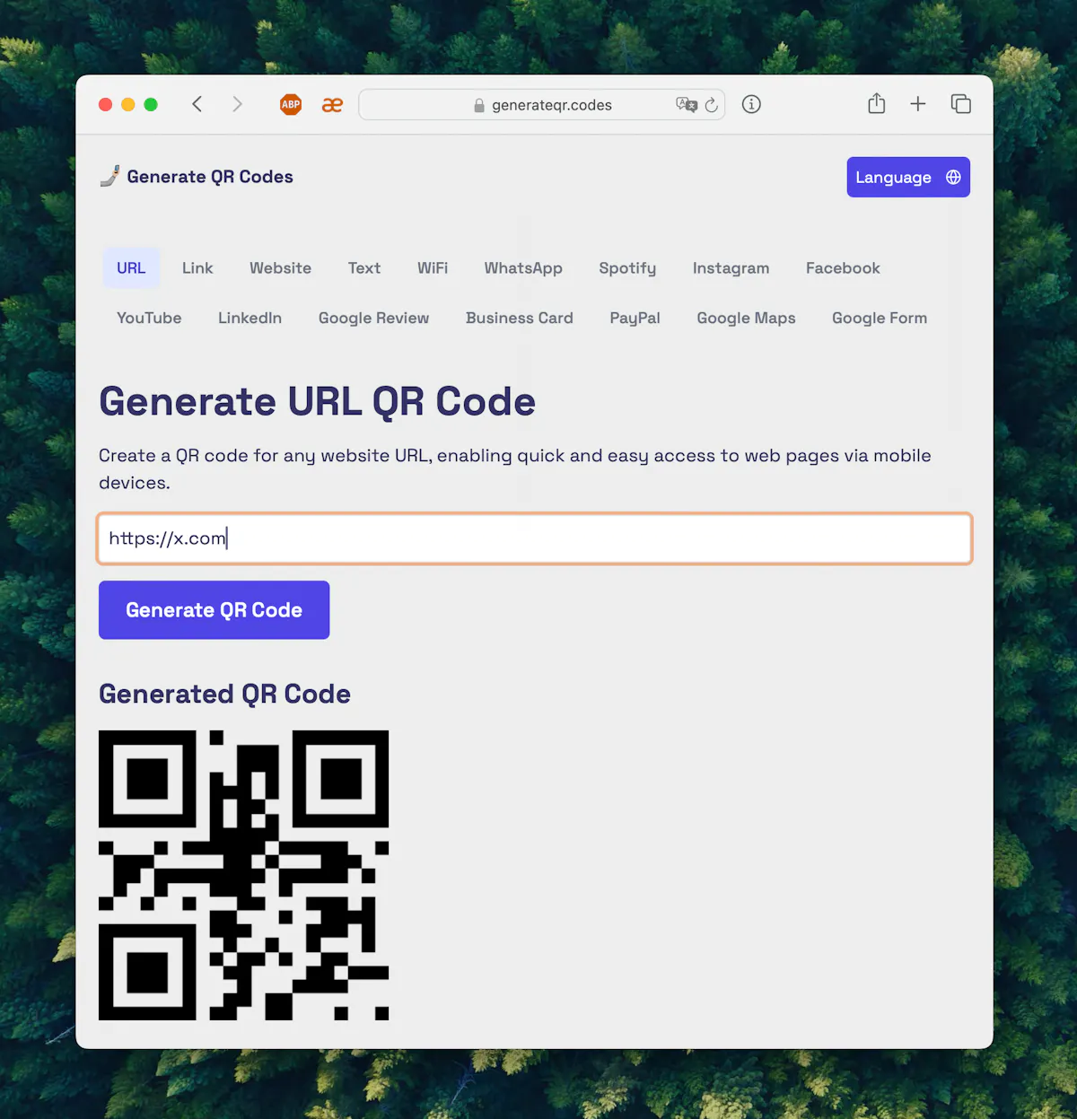 Generate QR Codes