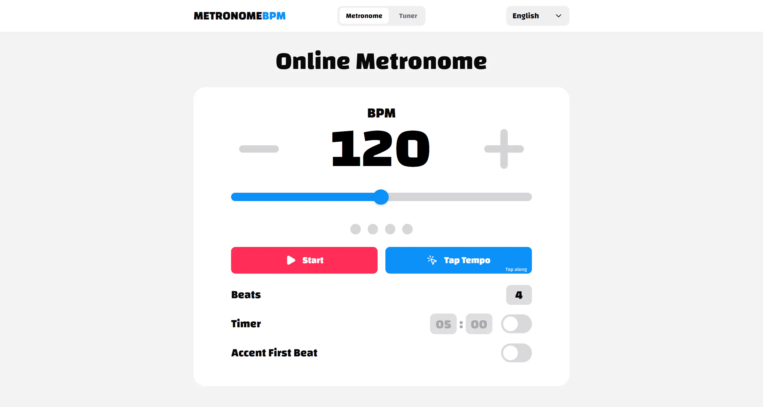 Free Online Metronome and Guitar Tuner gallery image