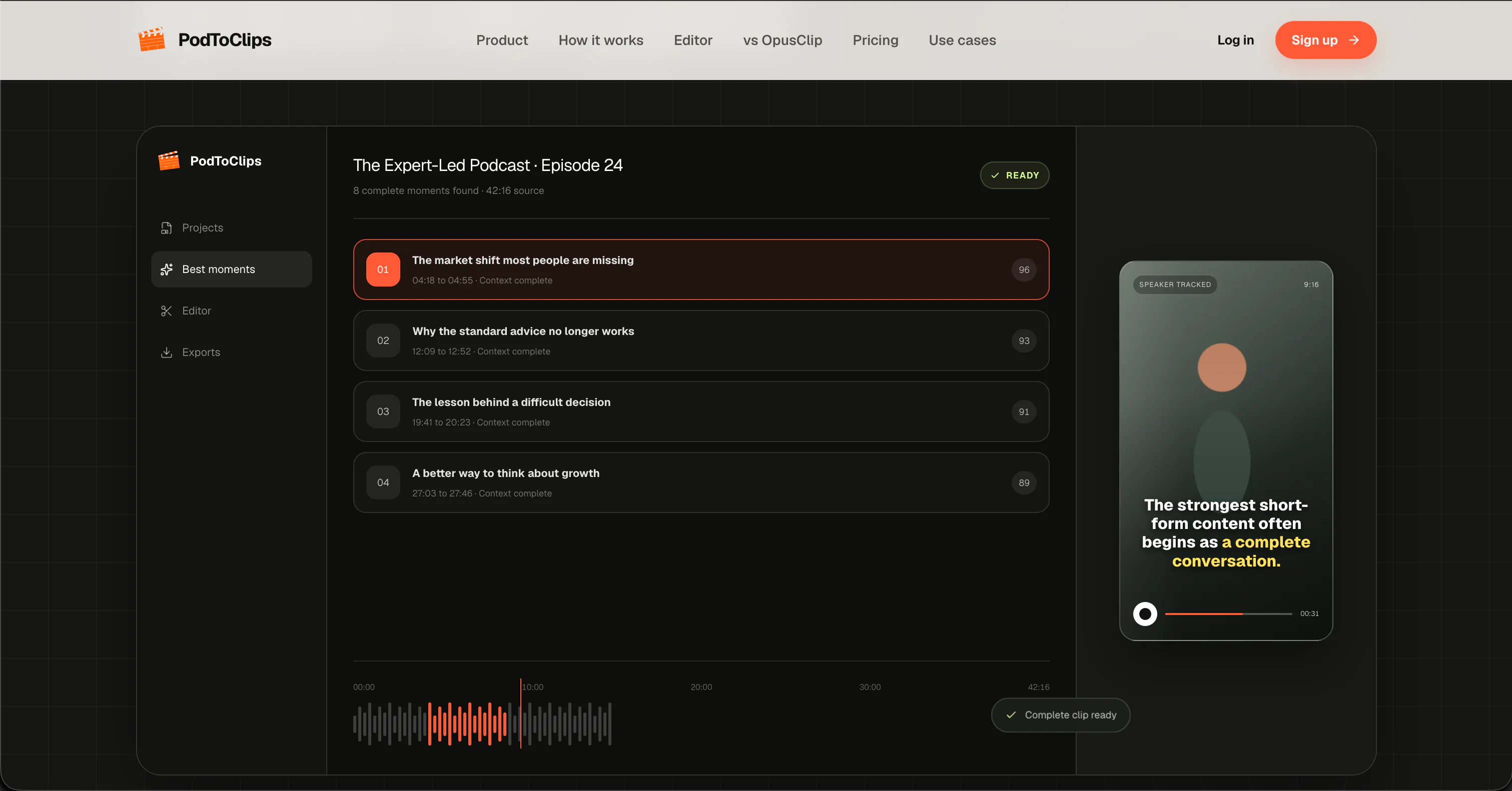 PodToClips AI gallery image