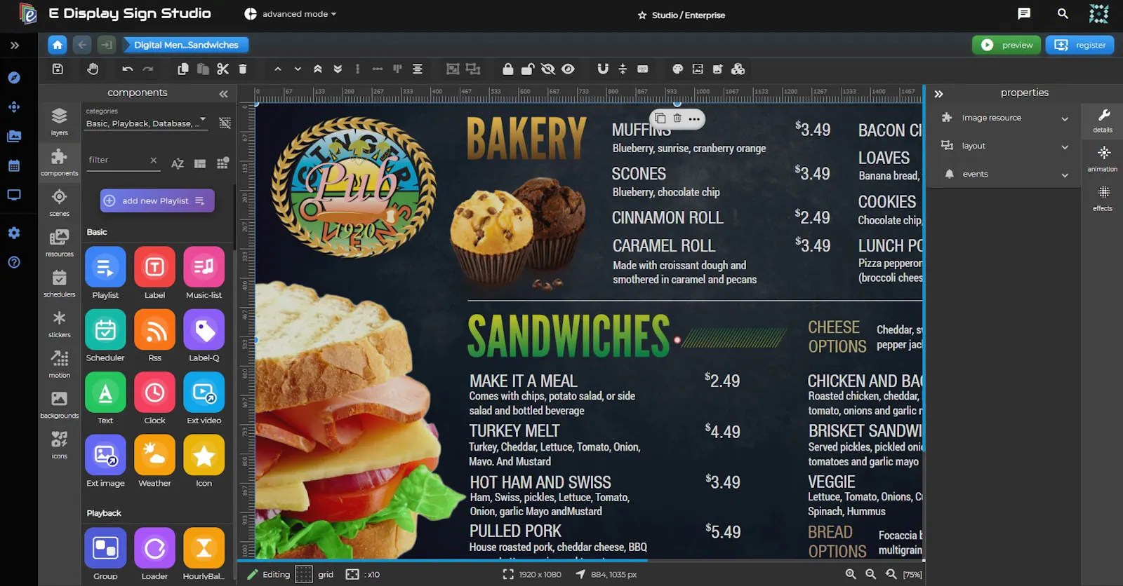 E Display Digital Signage Software screenshot 2