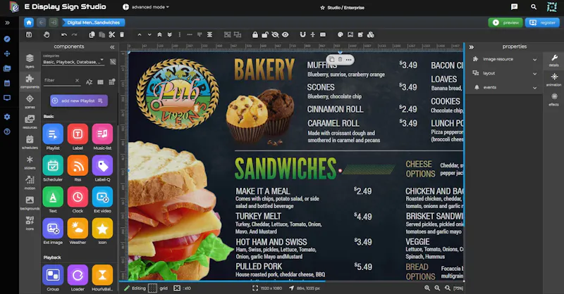 E Display Digital Signage Software screenshot 2