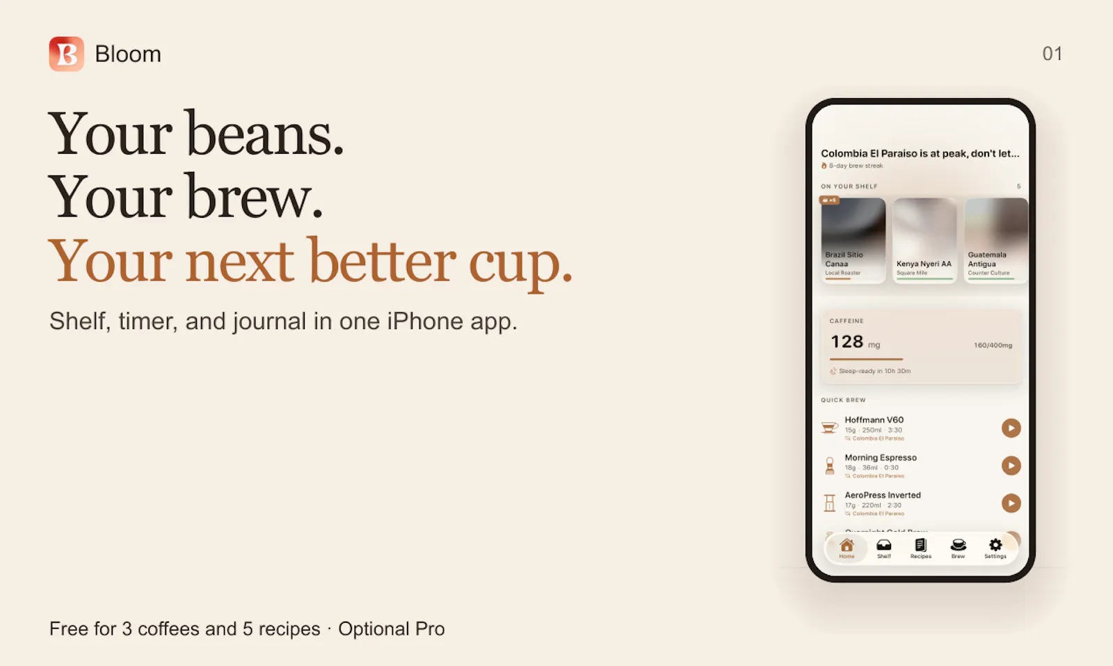 Bloom — Coffee Timer & Journal screenshot 5