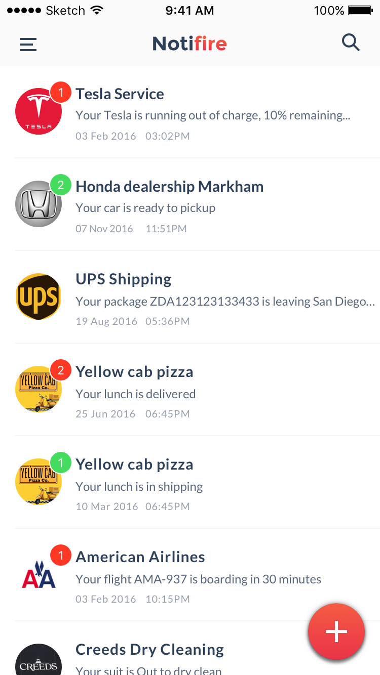 Notifire app gallery image