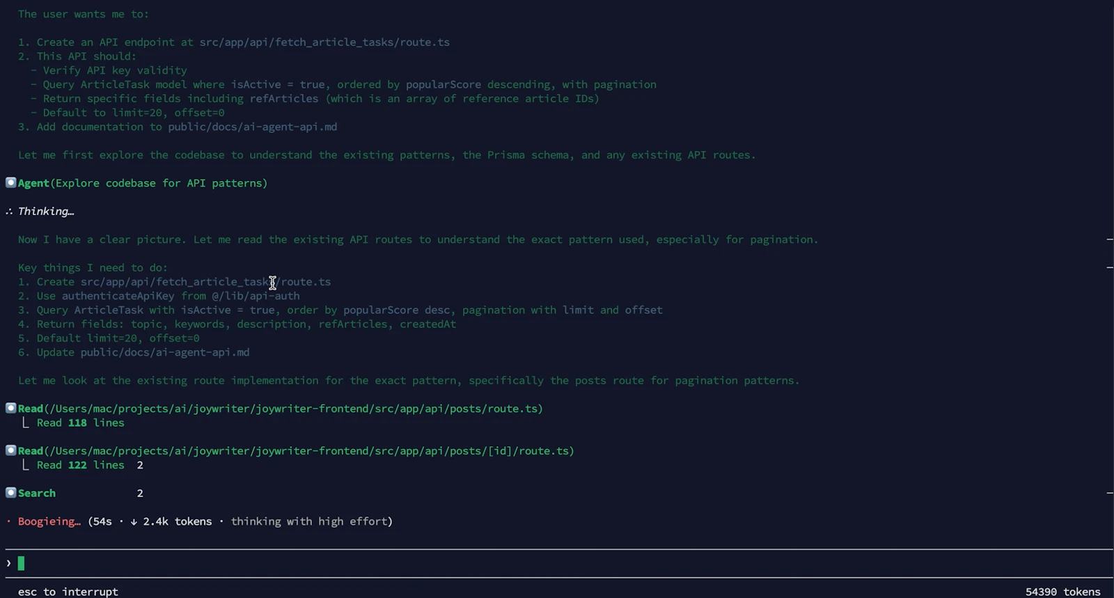 Langcli screenshot 3