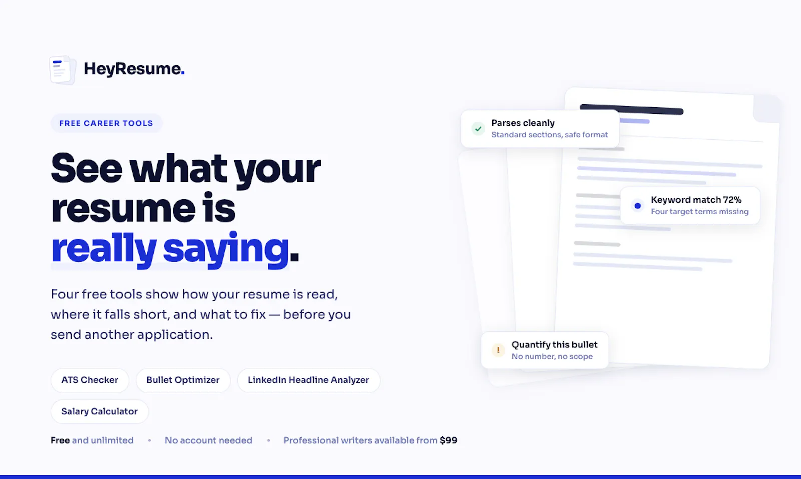 HeyResume screenshot 1