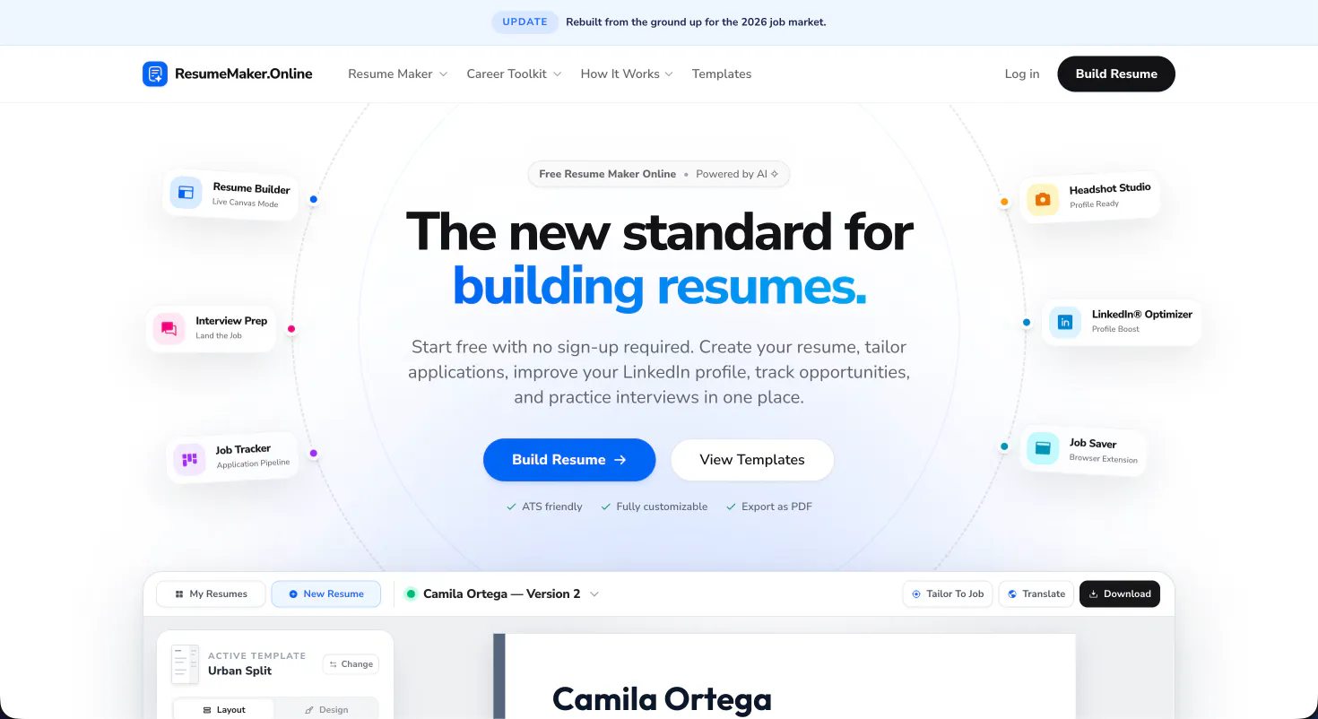 ResumeMaker.Online 2026 screenshot 1