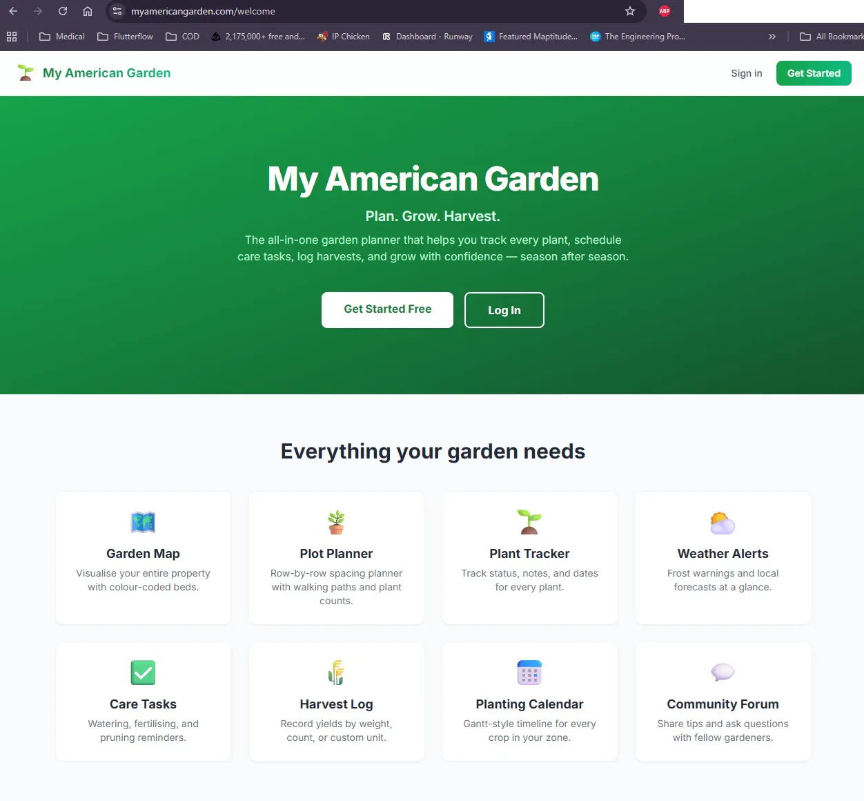 My American Garden 專案橫幅