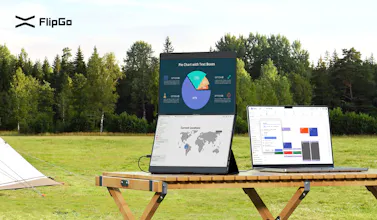 JSAUX Magnetic Portable Dual Screen gallery image