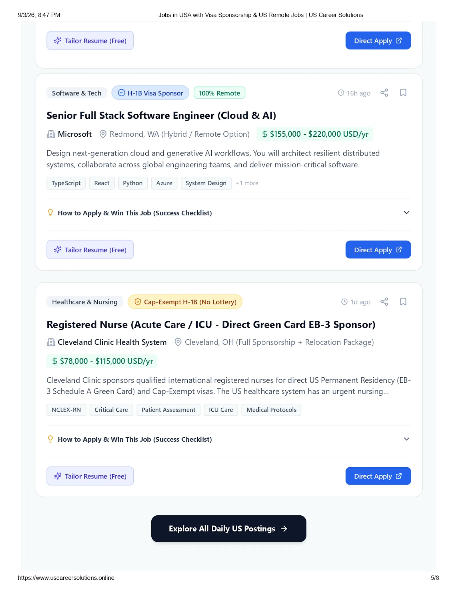 AI ATS Scanner & Visa Job Radar screenshot 7