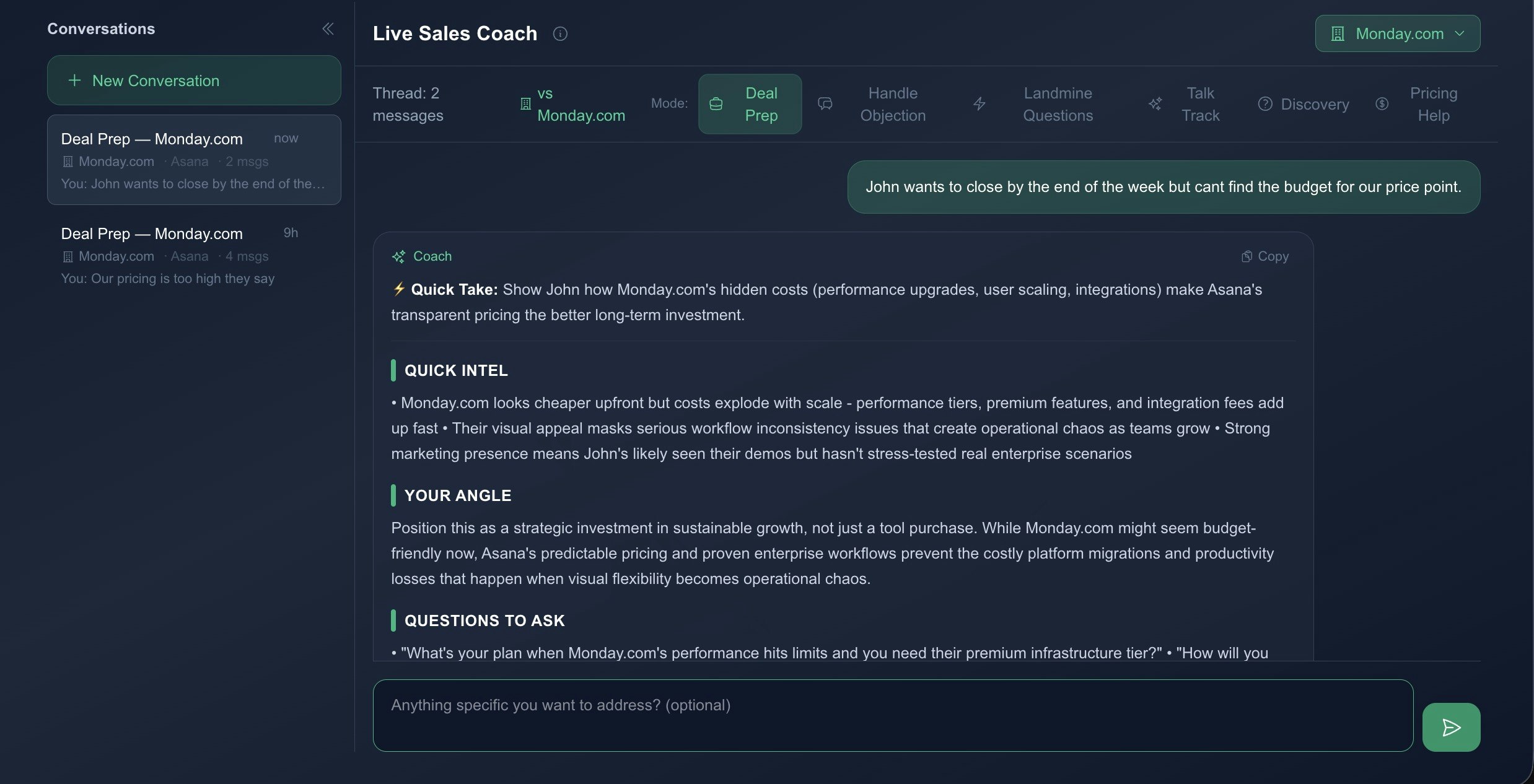 Rival Radar - Screenshot 3 showing product features and functionality