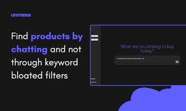 unmess - AI shopping assistant gallery image
