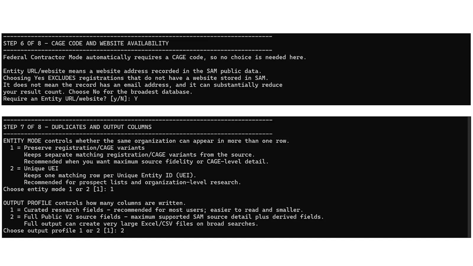 SAM.gov Contractor Database Compiler screenshot 6