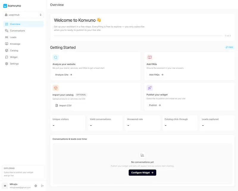 Konvuno screenshot 2