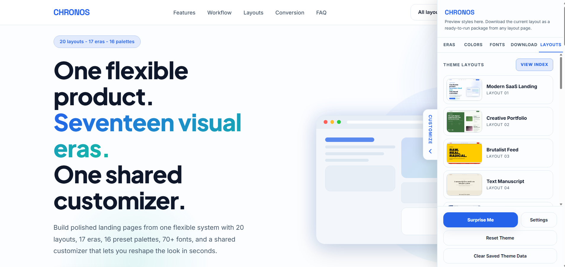 Chronos - Multi-Era HTML Template System gallery image