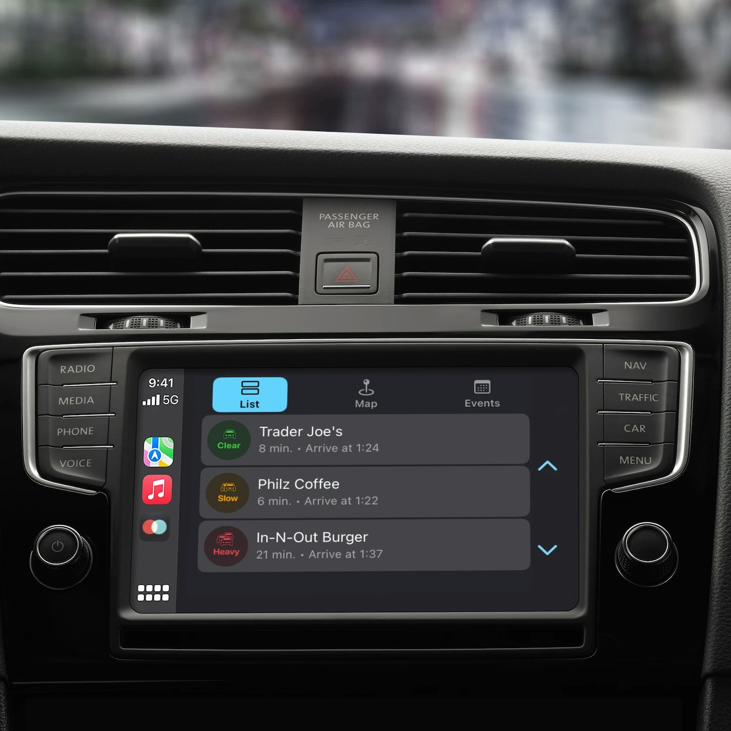 ETA para Apple CarPlay