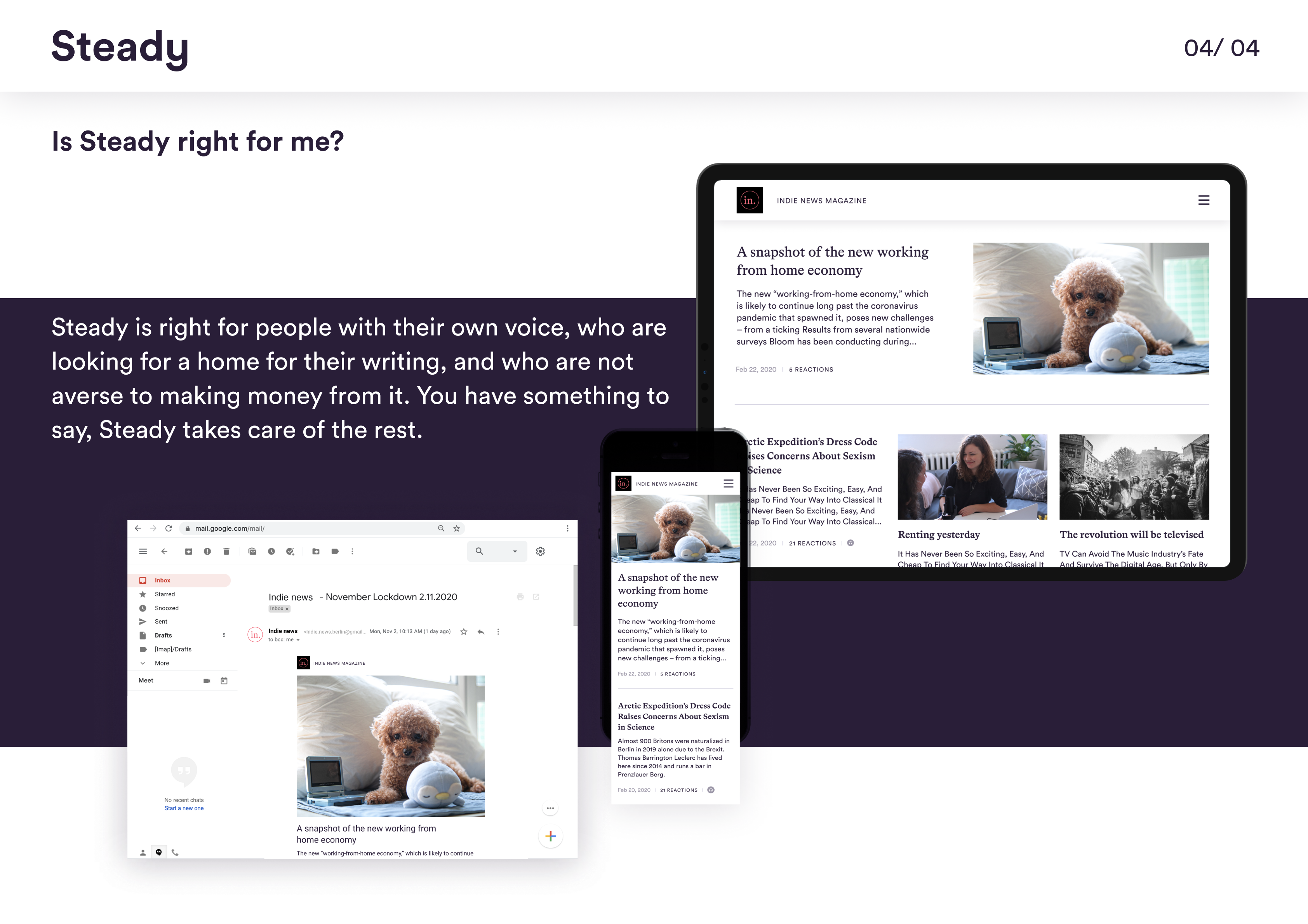 Steady Newsletters gallery image