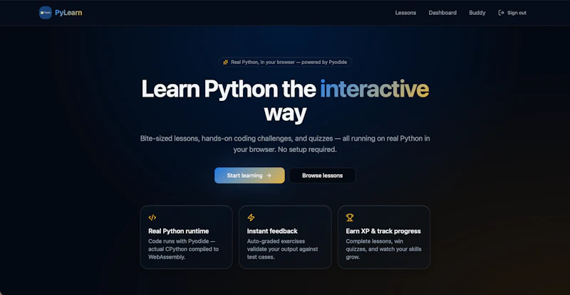 PyLearn screenshot 2