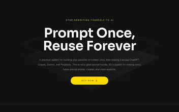 Prompt Once, Reuse Forever gallery image