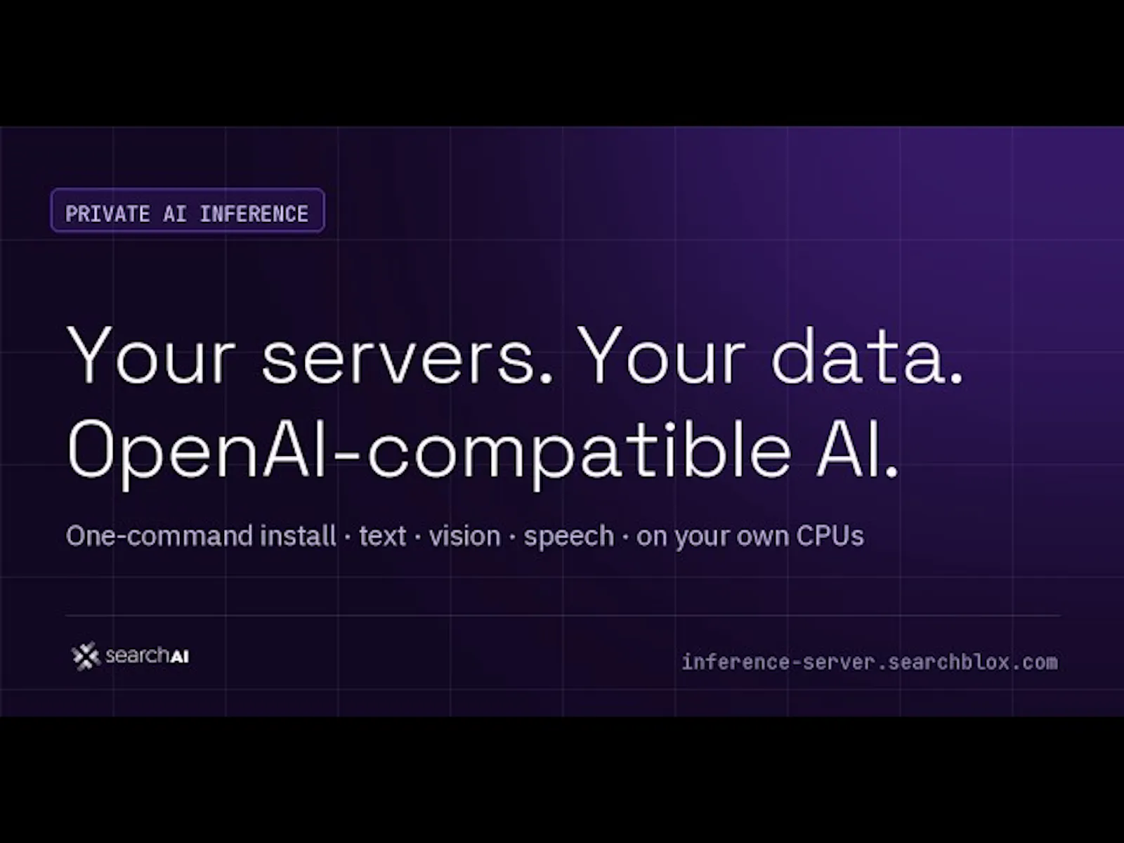 SearchAI Inference Server screenshot 1 (video preview)